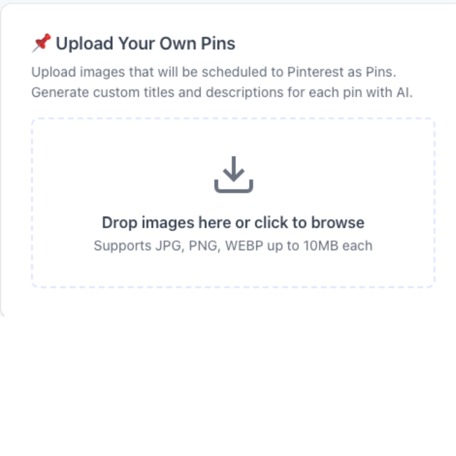 Upload Custom Pins